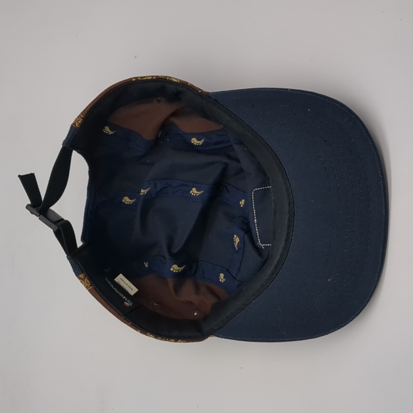 Insomniac Five Panel Strap-back Hat Cap Paisley EDC Blue Brown - Picture 5 of 6